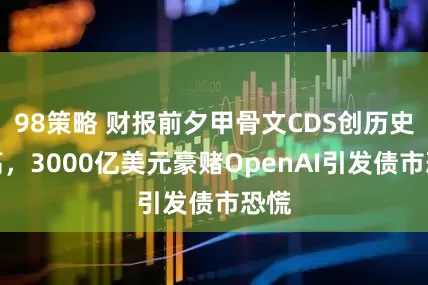 98策略 财报前夕甲骨文CDS创历史新高，3000亿美元豪赌OpenAI引发债市恐慌